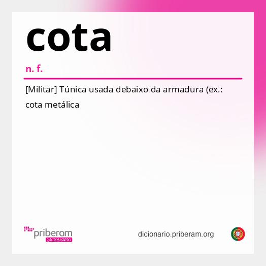 Significado de cota